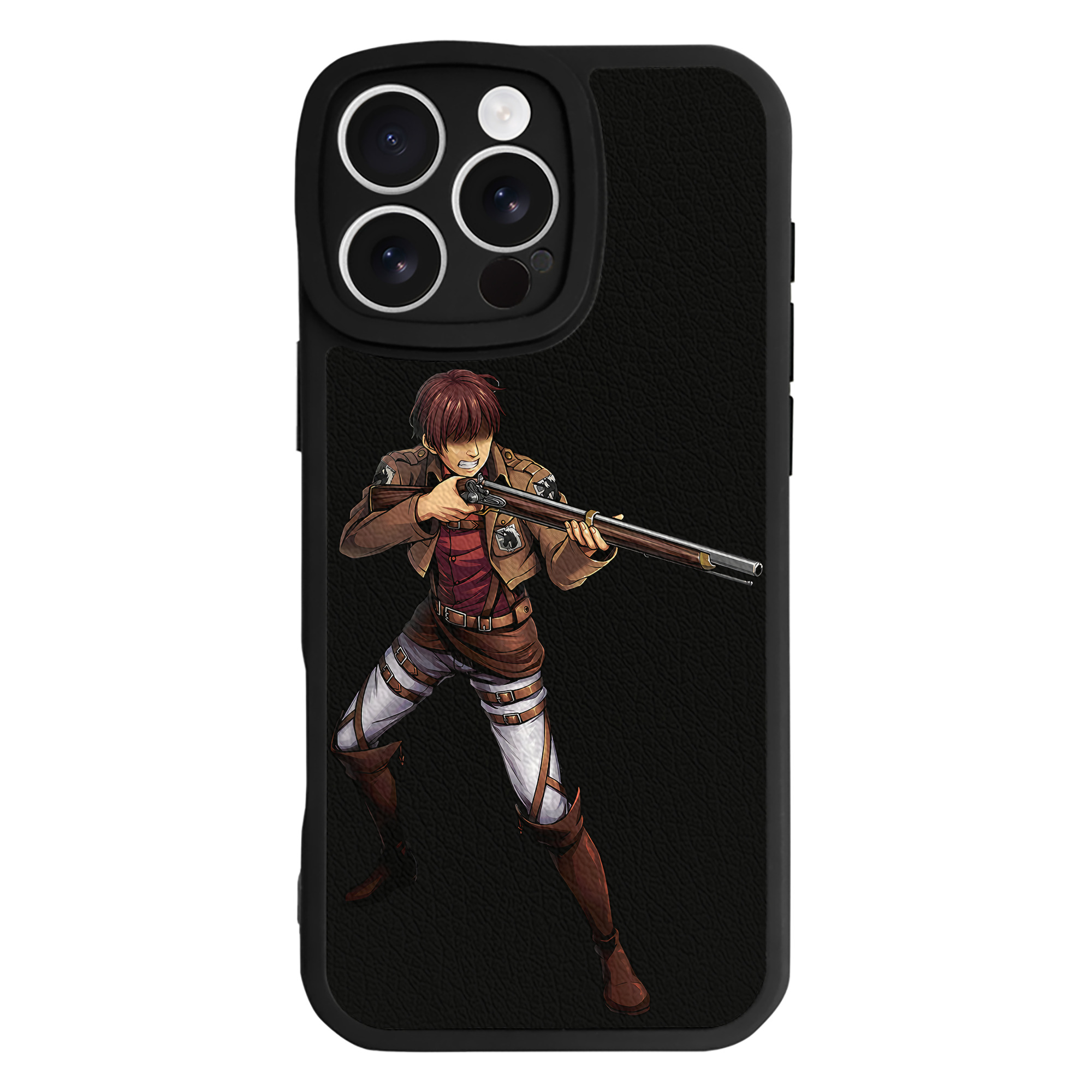 （画像用） 進撃の巨人 Attack on Titan 【iPhone 16シリーズ対応】シリコンスマホケース（レザー調） 材質：シリコン